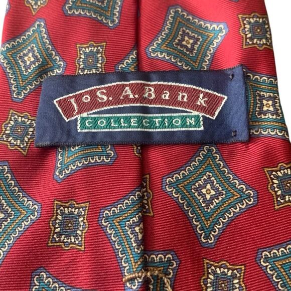 Pre Owned Men’s Jos A. Bank Collection Tie Neck Tie Necktie Silk Handmade USA - Picture 3 of 5